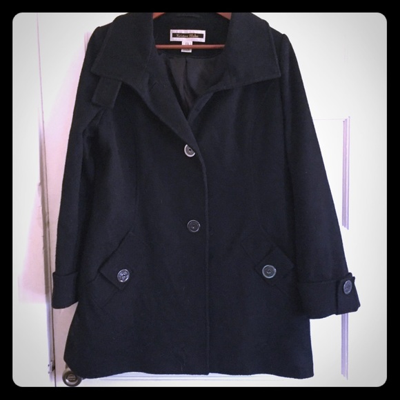 Kristen Blake Jackets \u0026 Coats | Kristen Blake, Australian Wool Black Coat, Size M | Color: Black | Size: M | Pm-02633150's Closet
